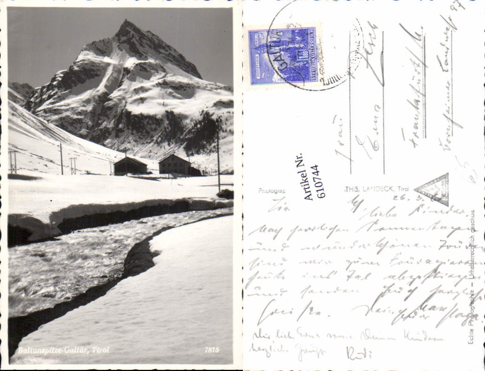 Alte Ansichtskarte – Old Postcard