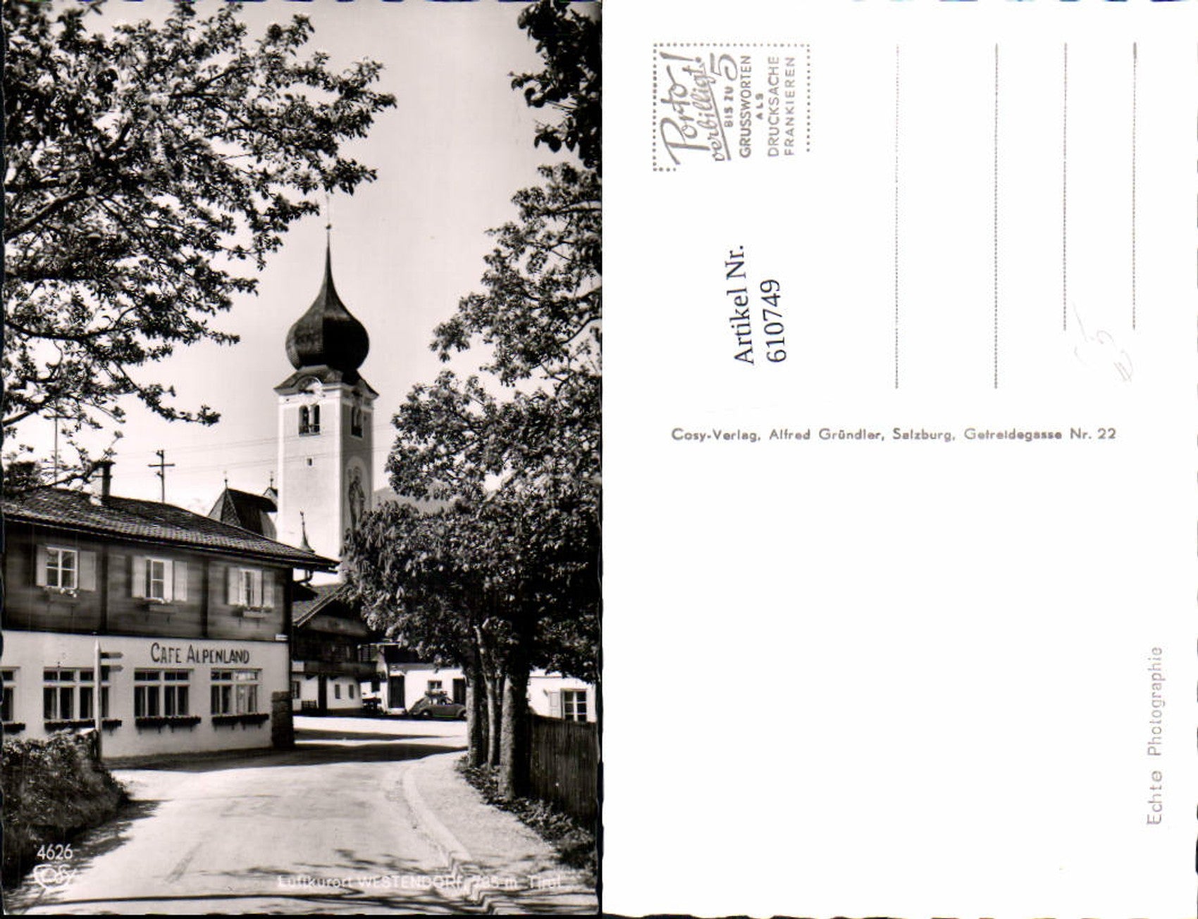 Alte Ansichtskarte – Old Postcard