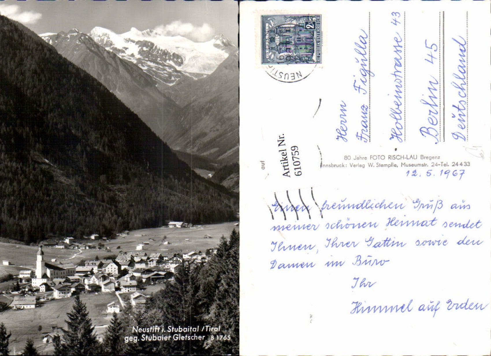 Alte Ansichtskarte – Old Postcard