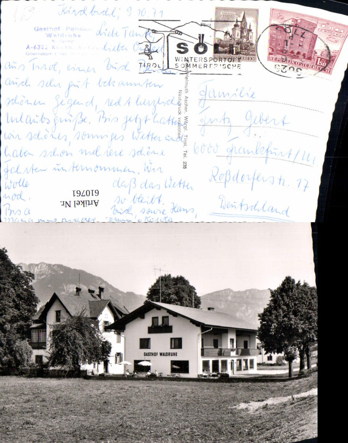 Alte Ansichtskarte – Old Postcard