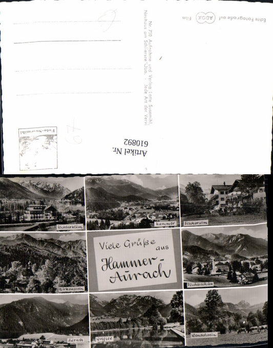 610892, Multi-image Ak Hammer-Aurach Richterheim Hammer Fischeralm Aurach