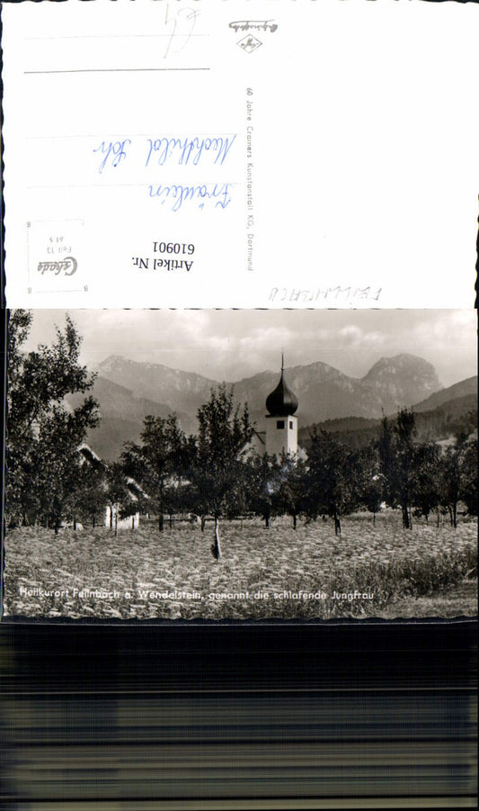610901, Photo Ak Feilnbach a. Wendelstein Sleeping Virgin Church