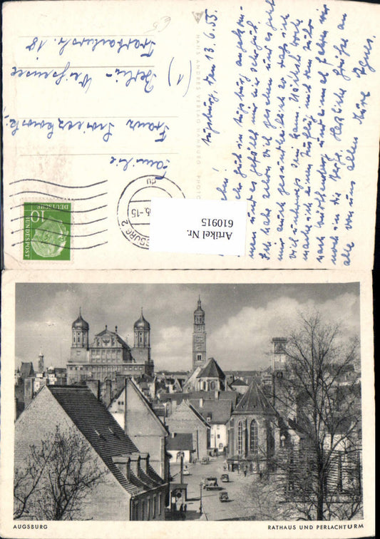 610915,Augsburg Rathaus u. Perlachturm