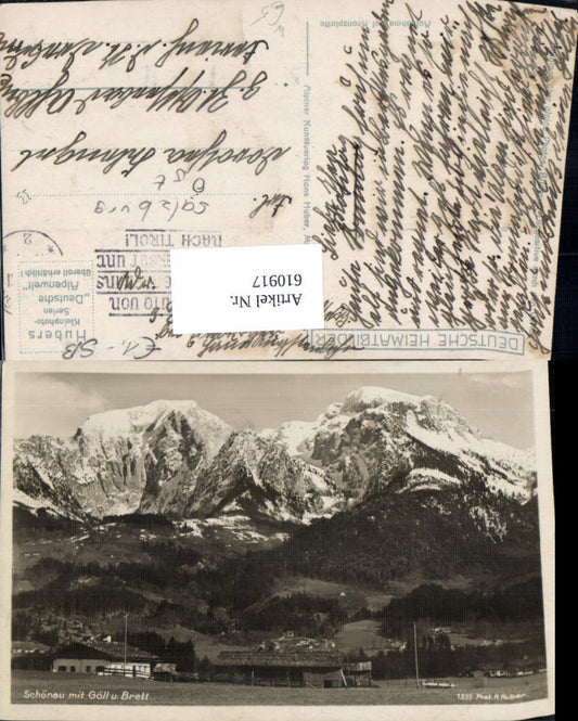 610917,Schönau am Königssee m. Göll u. Brett