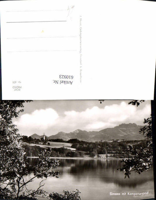 610923,Foto Ak Simssee m. Kampenwand Bad Endorf
