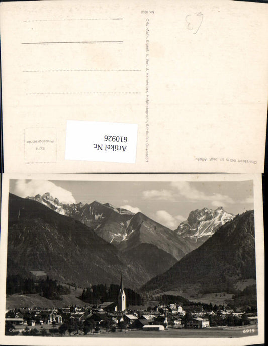 610926,Foto Ak Oberstdorf i. Bayer. Allgäu