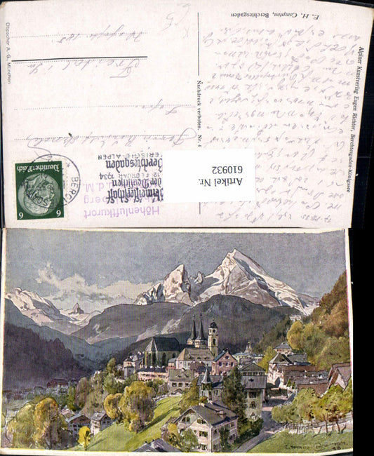610932,Künstler Ak E. H. Compton Berchtesgaden