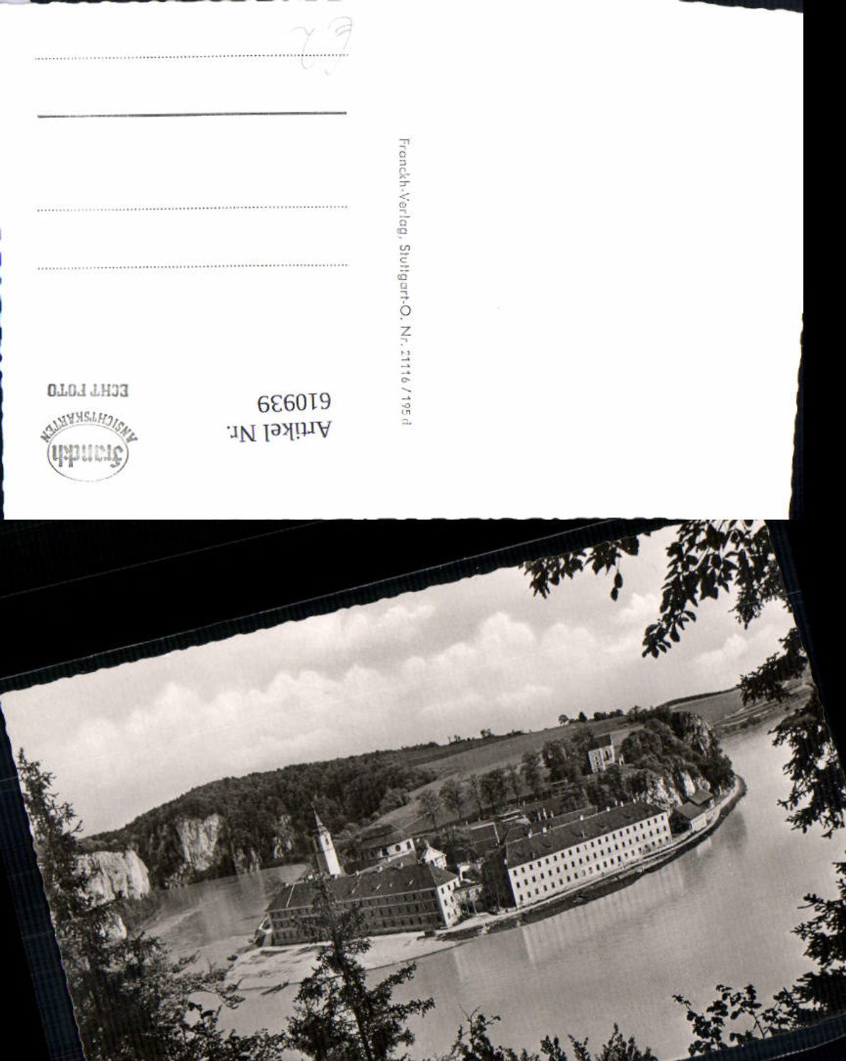 610939, Photo Ak Kelheim Kloster Weltenburg on the Danube