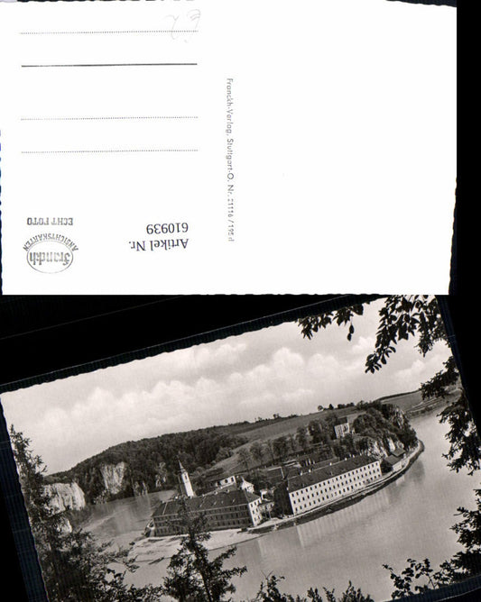 610939, Photo Ak Kelheim Kloster Weltenburg on the Danube