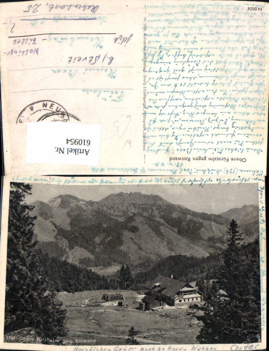 610954, Schliersee Obere Fürstalm Firstalm opposite Rotwand