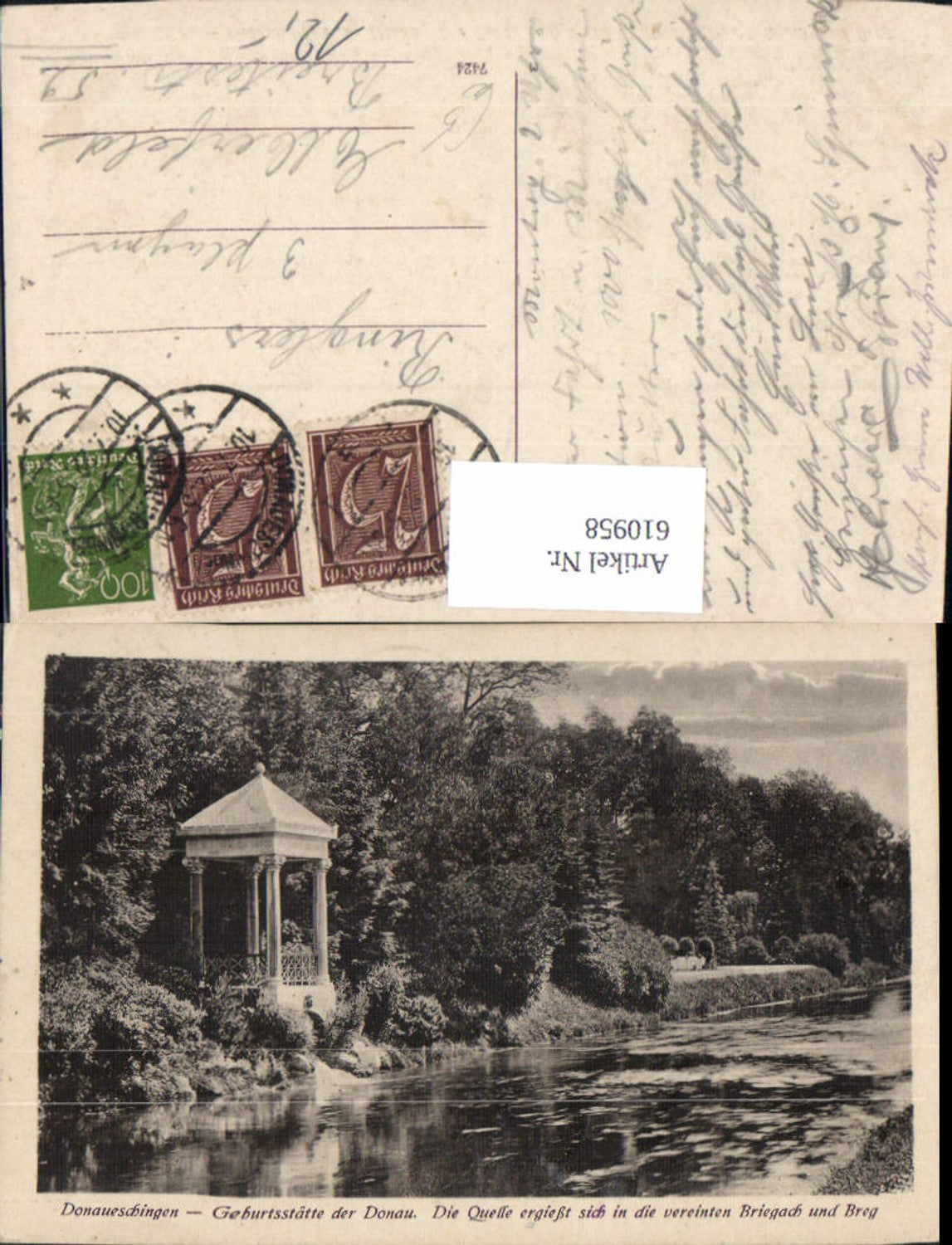 610958, Donaueschingen, Danube Source, Temple Pavilion