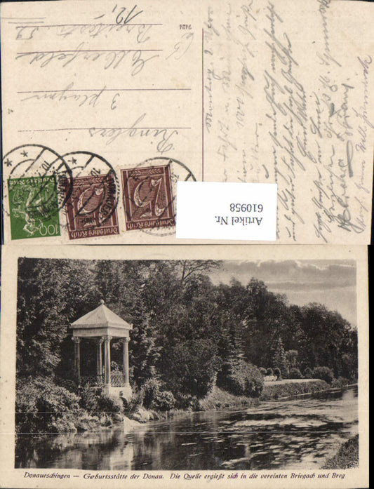 610958, Donaueschingen, Danube Source, Temple Pavilion