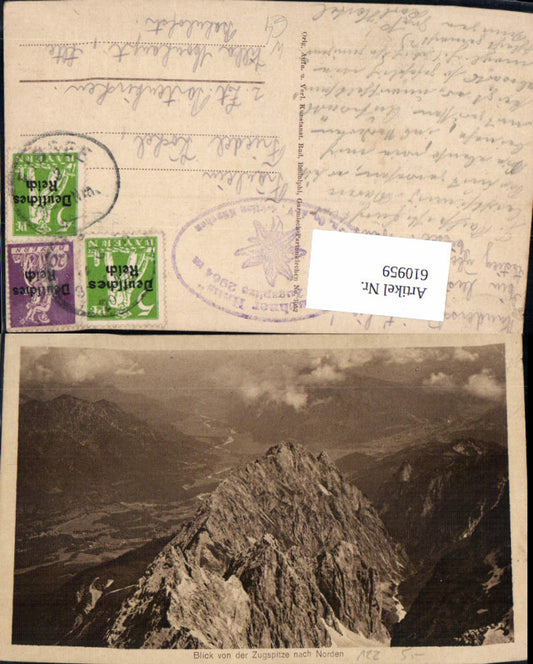 610959, View of the Zugspitze to the north, Garmisch-Partenkirchen