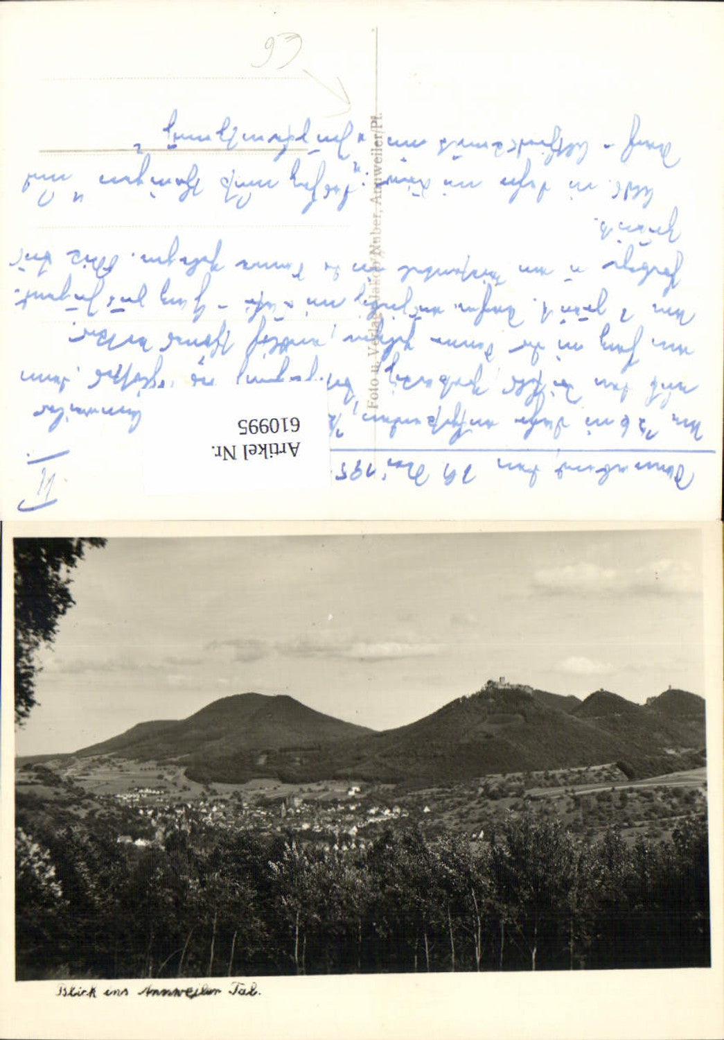 610995,Blick ins Annweiler Tal Bindersbach Annweiler am Trifels