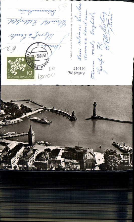 611017,Foto Ak Lindau i. Bodensee Hafen
