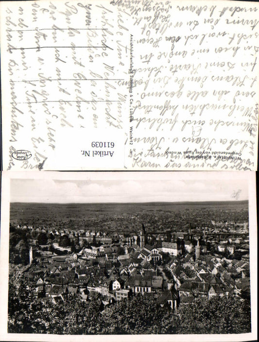 611039, Weinheim an der Bergstraße, general view of the Windeck ruins