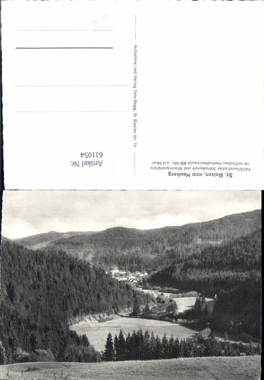 611054, St. Blaisen v. Heuberg, Black Forest