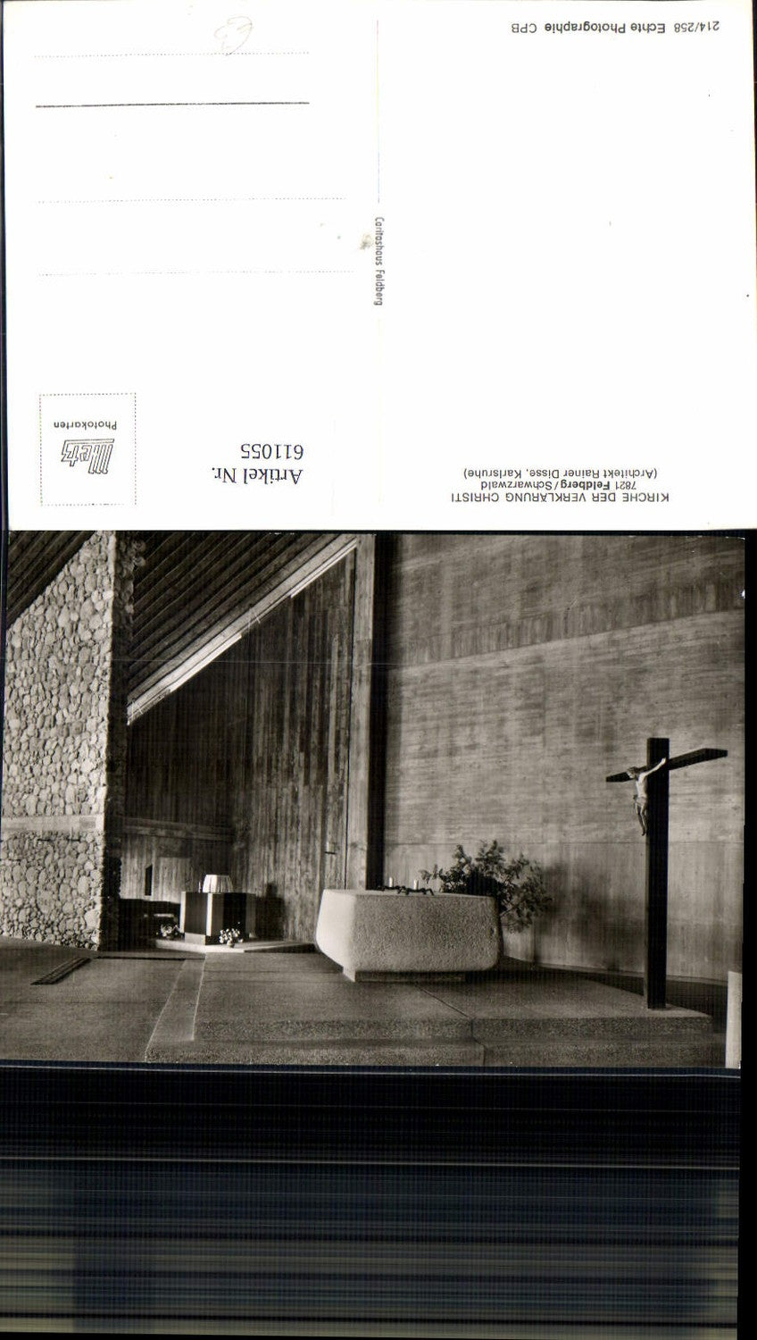 611055,Foto Ak Feldberg Schwarzwald Kirche der Verklärung Christi