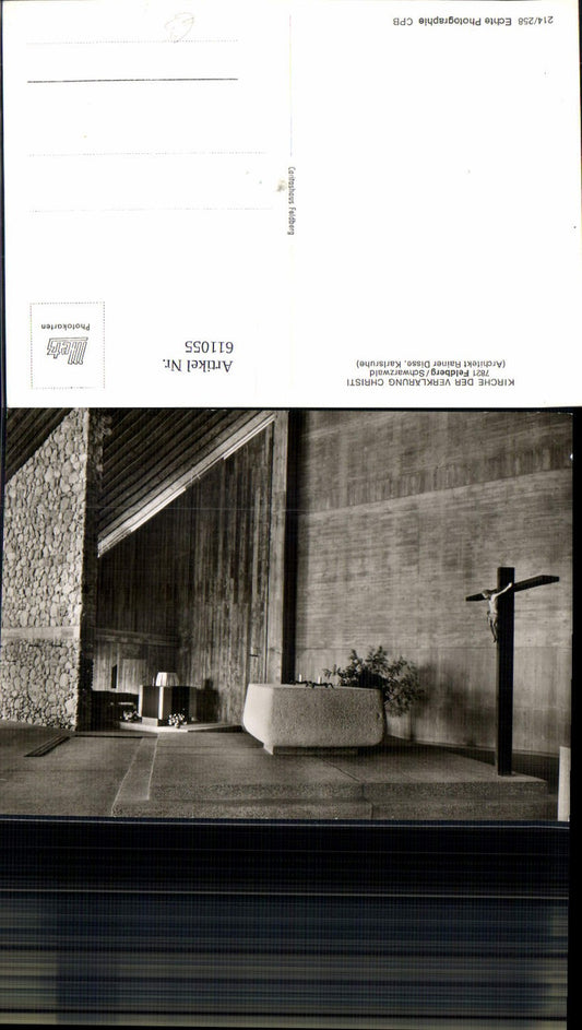 611055, Photo Ak Feldberg Black Forest Church of the Transfiguration of Christ