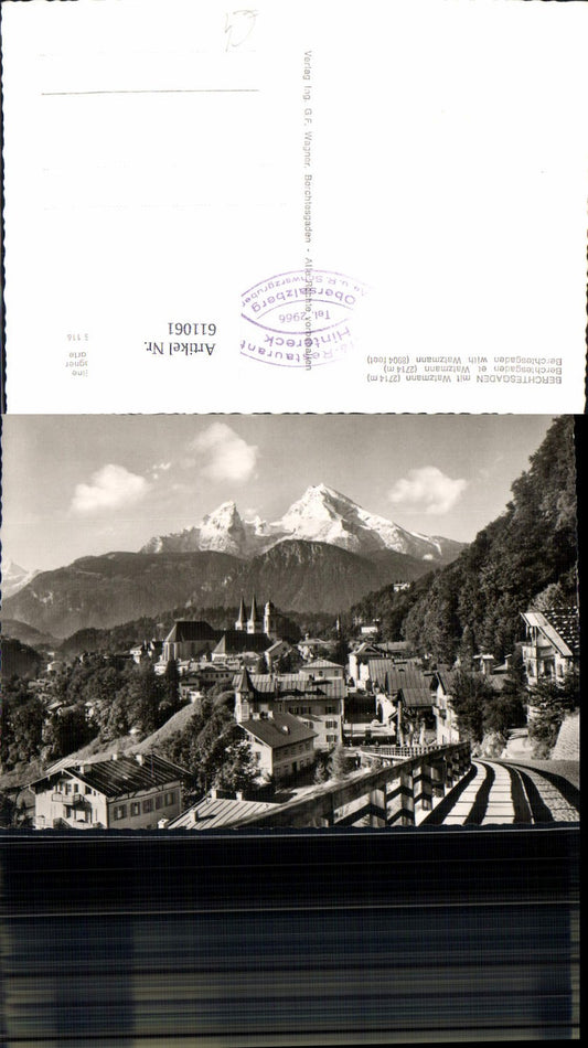 611061,Foto Ak Berchtesgaden m. Watzmann