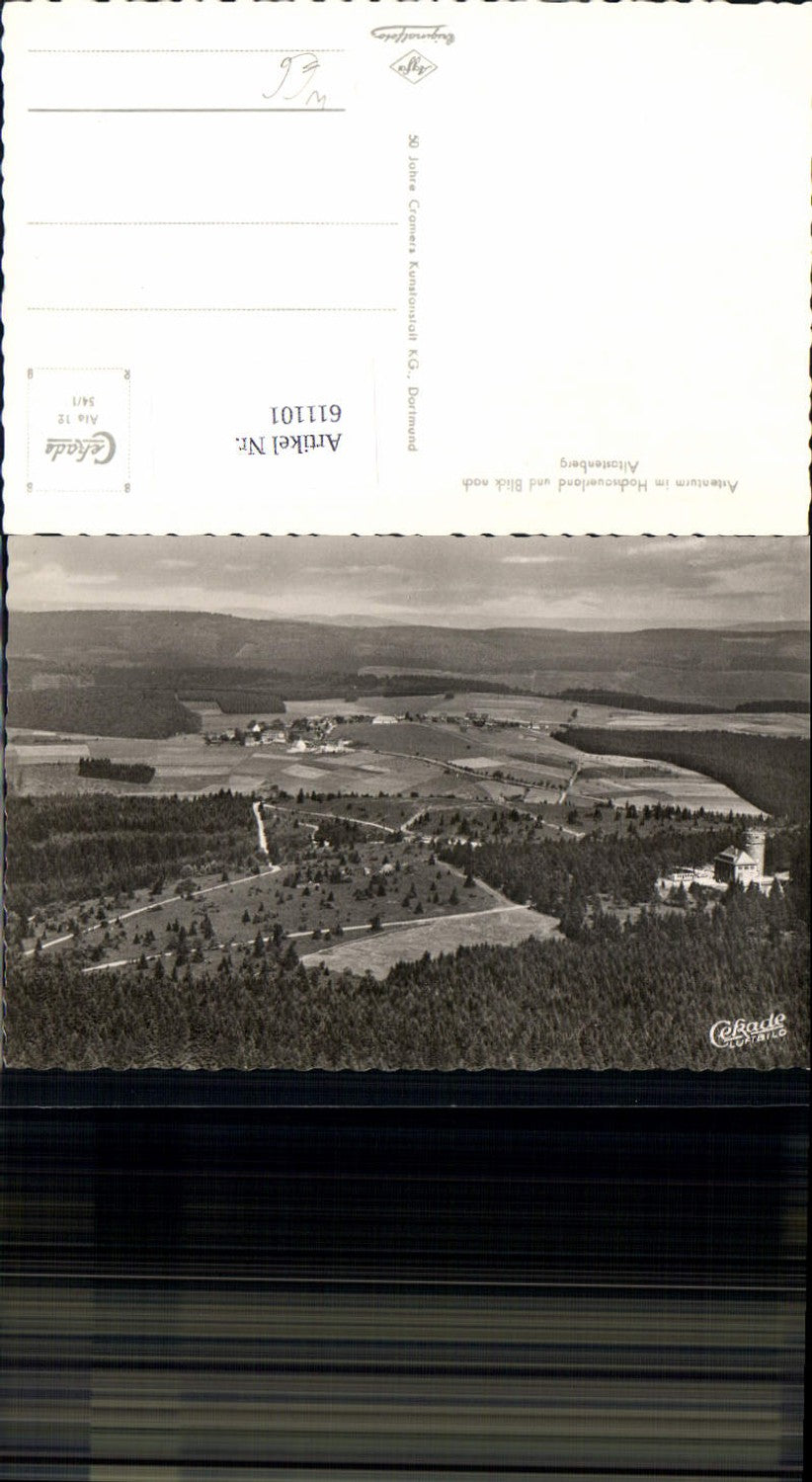 611101,Fliegeraufnahme Luftbild Astenturm Hochsauerland Altastenberg Winterberg