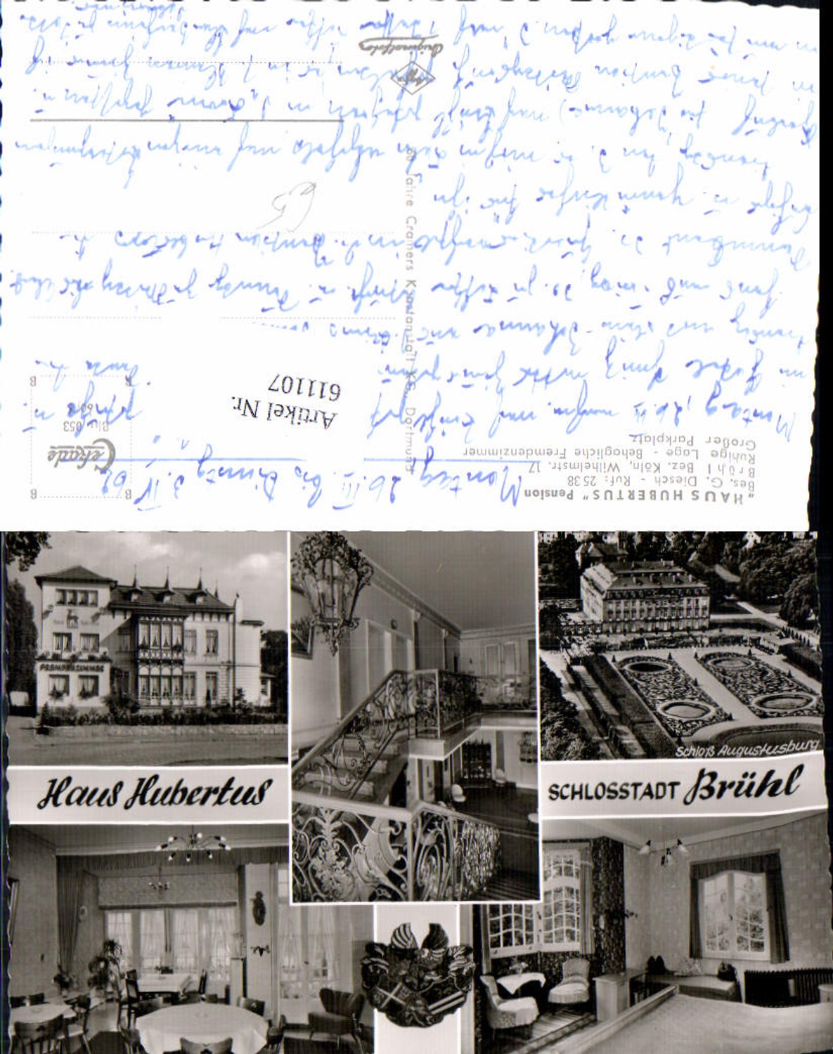 611107,Brühl Haus Hubertus Pension Bez. Köln