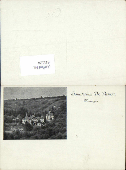 611124, Meiningen Sanatorium Dr. Passow