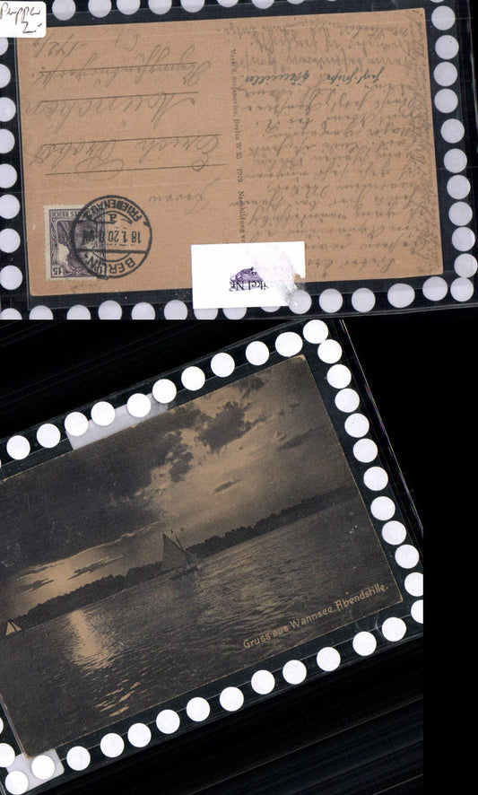 611137,Gruss aus Wannsee Berlin Steglitz Zehlendorf Segelschiff