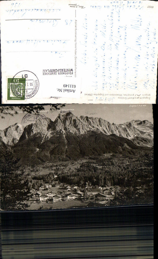 611149,Zugspitzdorf Grainau geg. Alpspitze Waxenstein u. Zugspitze