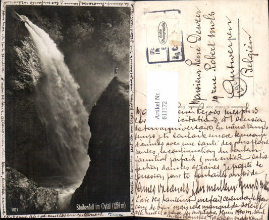 611172, Photo Ak Oberstdorf Stuibenfall in the Oytal waterfall