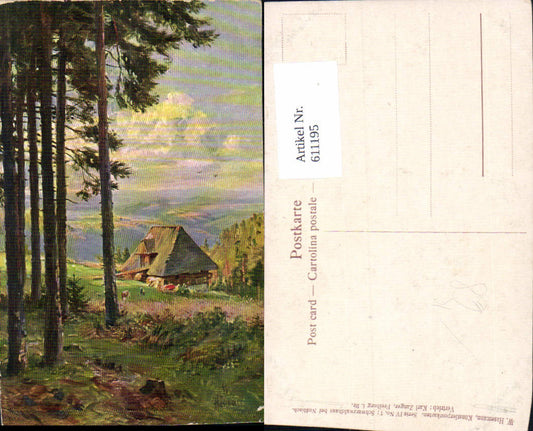 611195, Artist Ak W. Hasemann Schwarzwaldhaus near Nußbach Triberg