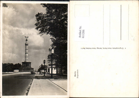 611206,Foto Ak Berlin Siegessäule