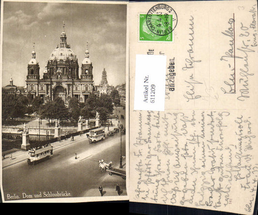 611209,Berlin Dom u. Schlossbrücke Doppeldeckerbus Bus