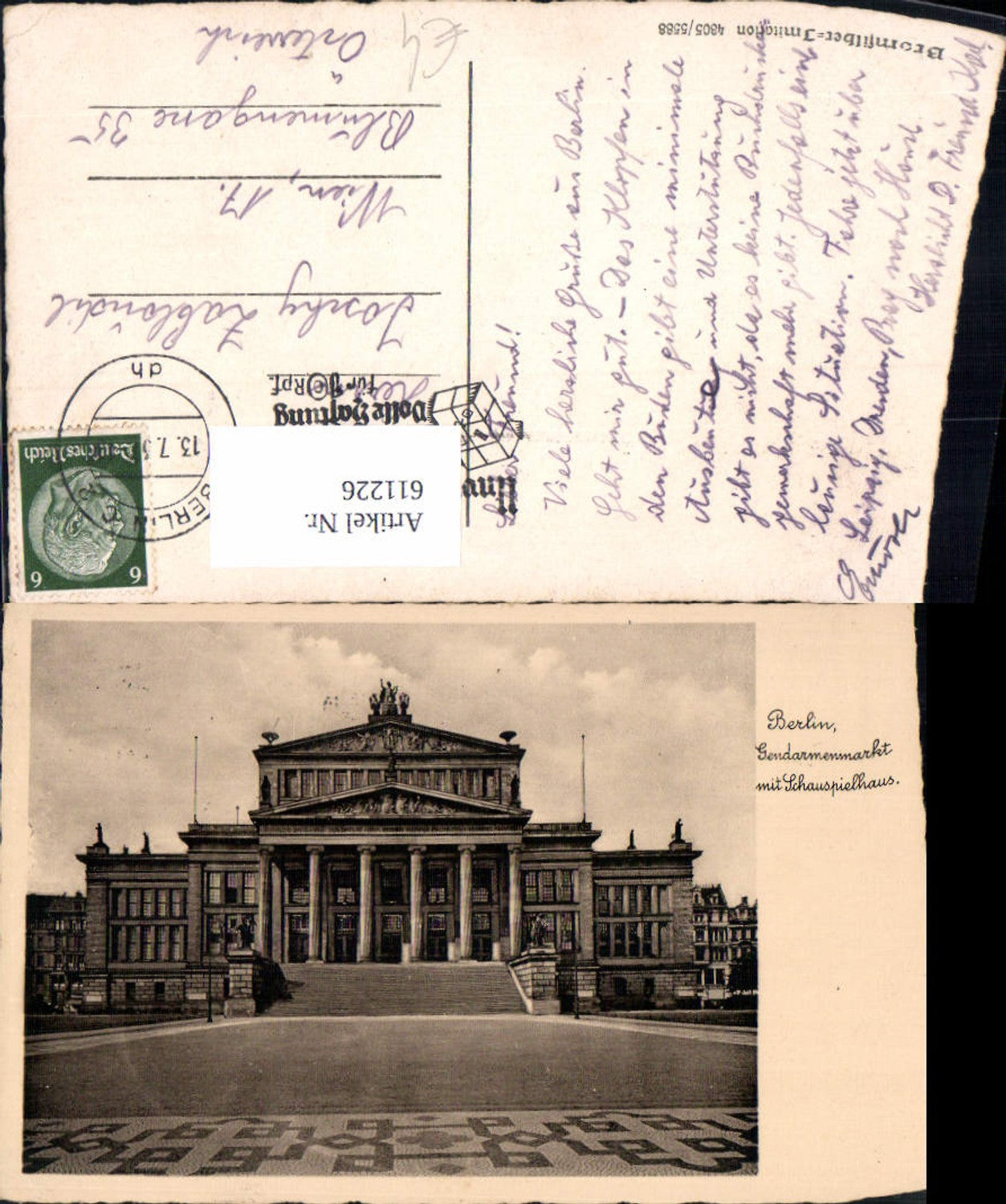 611226,Berlin Gendarmenmarkt m. Schauspielhaus Theater