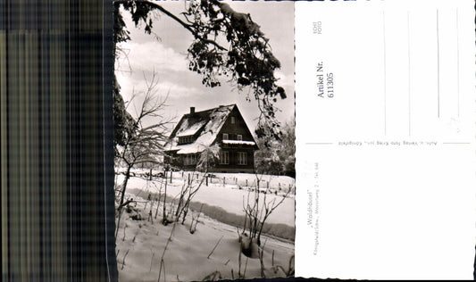 611305, Photo Ak Waldhäusel Königsfeld i. Schwarzwald in winter 1960