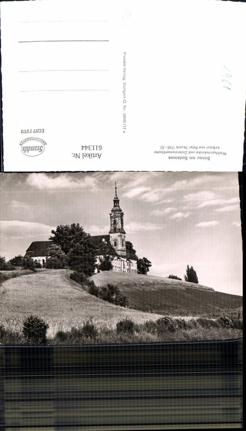 611344,Foto Ak Birnau a. Bodensee Wallfahrtskirche u. Zisterzienserkloster Kloster Kirche