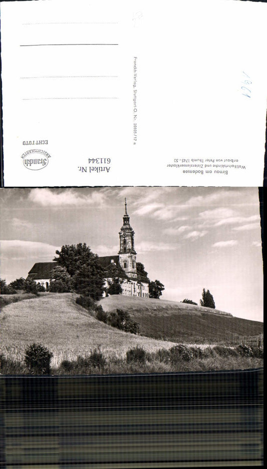 611344, Photo Ak Birnau on Lake Constance Pilgrimage Church and Cistercian Monastery Church