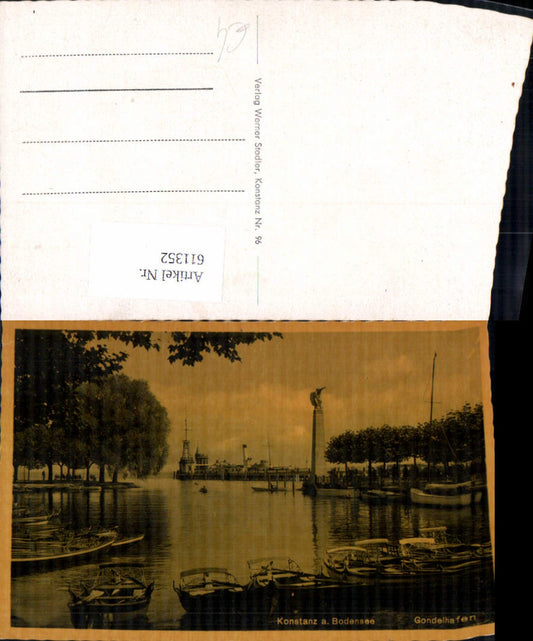 611352, Konstanz on Lake Constance, gondola harbor, harbor, boats, lighthouse
