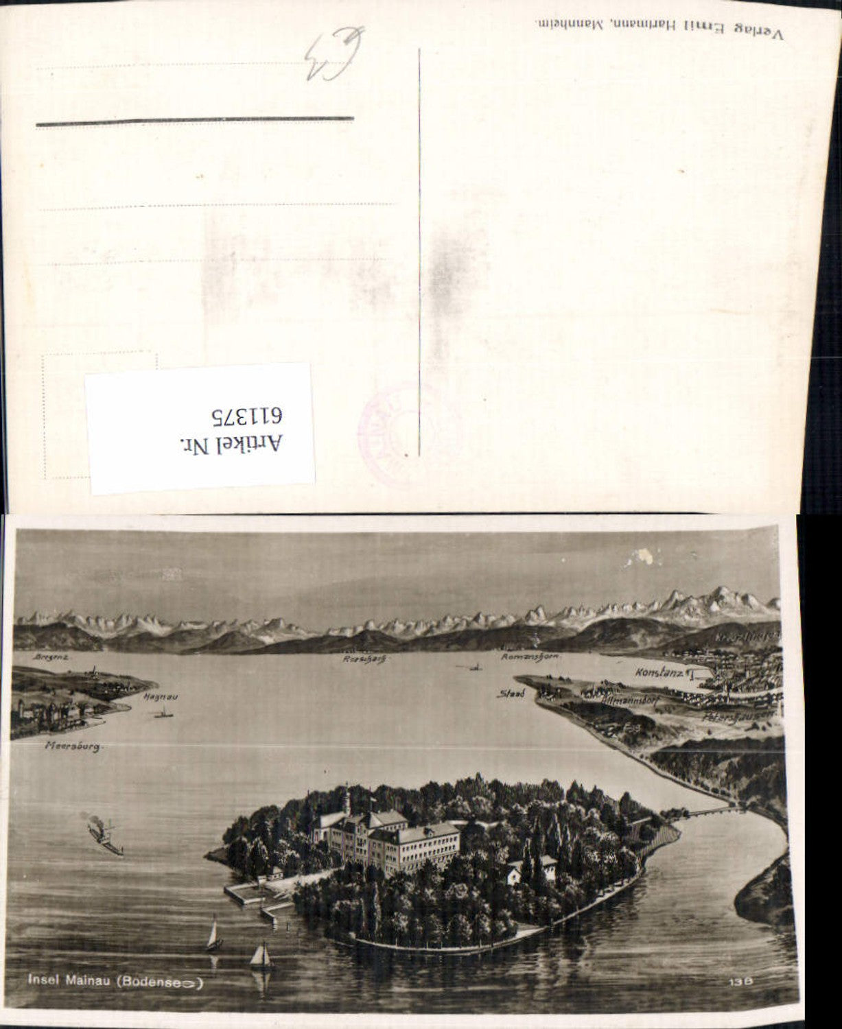 611375,Künstler Ak Insel Mainau Bodensee Litzelstetten Konstanz