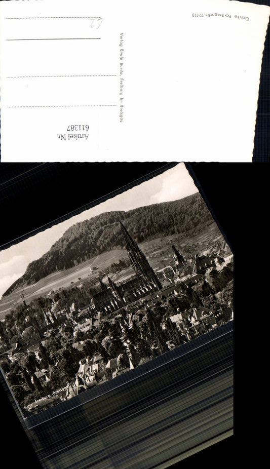 611387, Photo Ak Freiburg i. Breisgau Black Forest view