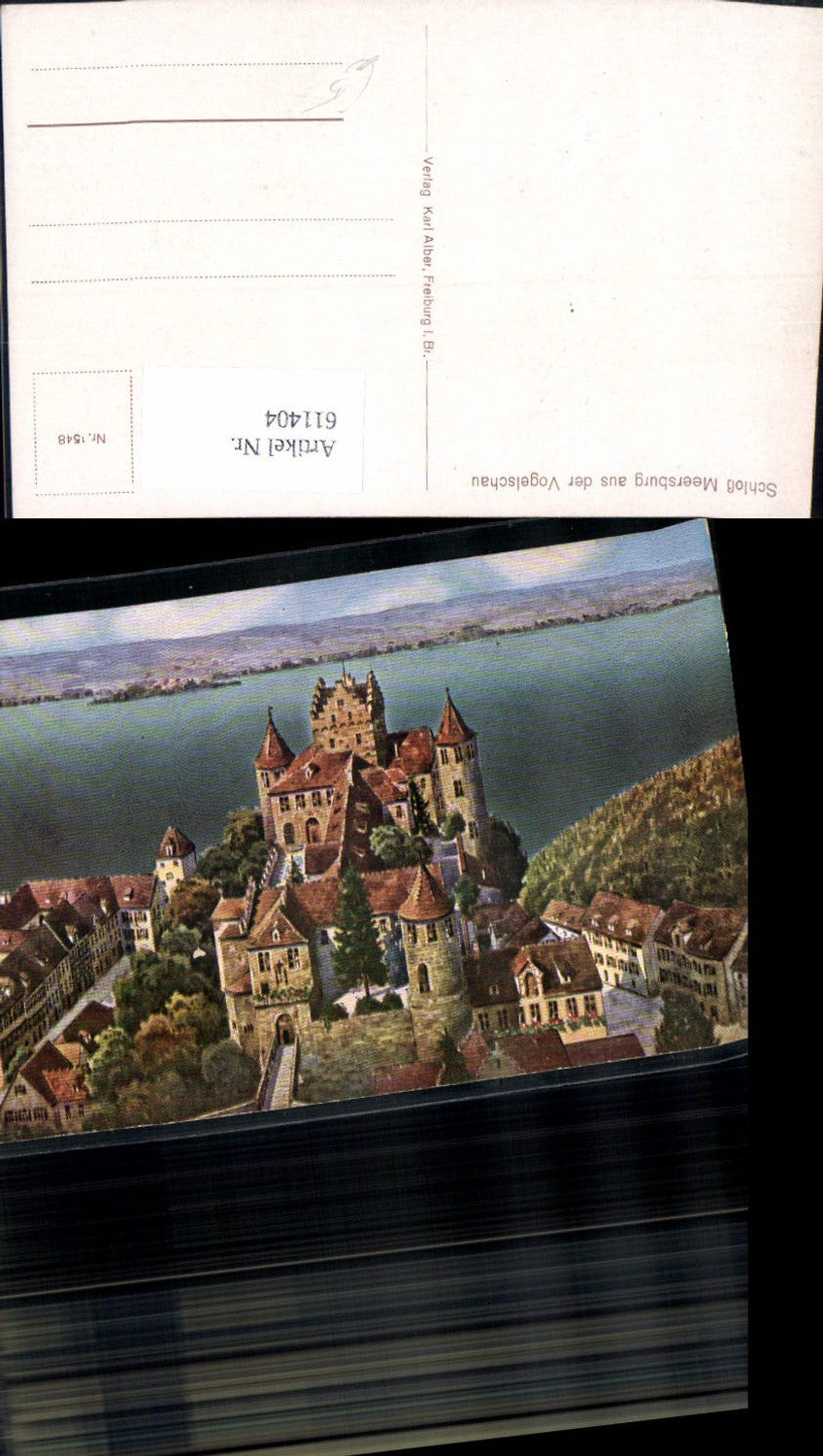 611404,Schloss Meersburg a. d. Vogelschau