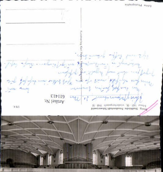 611413, Freudenstadt, Black Forest, Evangelical City Church, Church Interior View, Organ