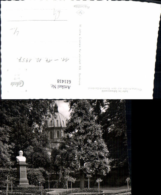 611418, Photo: Lahr in the Black Forest, Christ Church and Bismarck Monument
