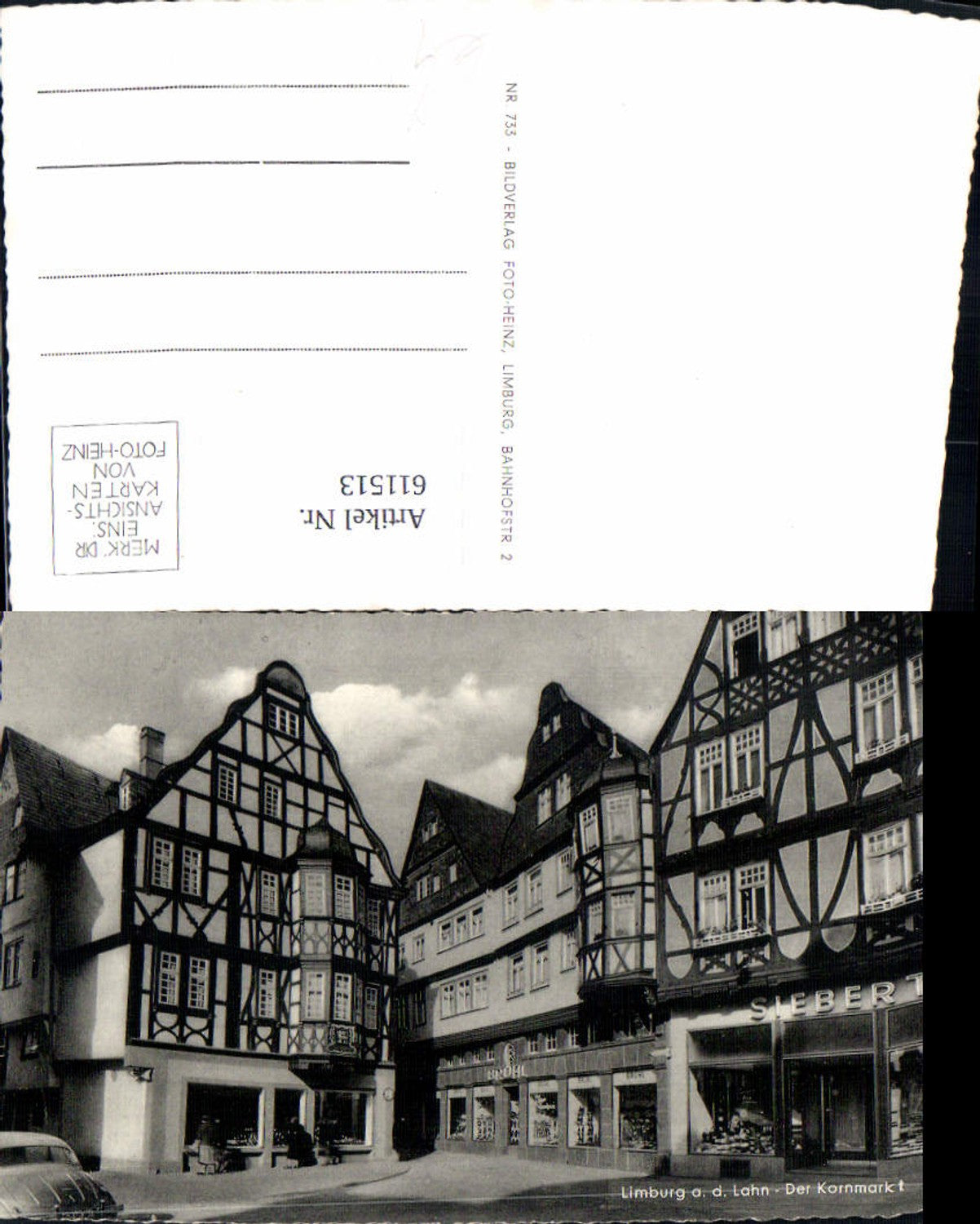 611513,Foto Ak Limburg a. d. Lahn Kornmarkt