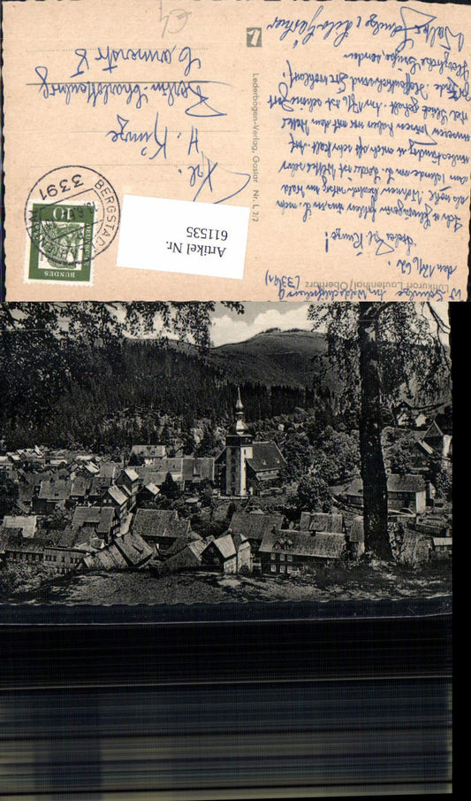 611535,Lautenthal Oberharz Ansicht m. Kirche