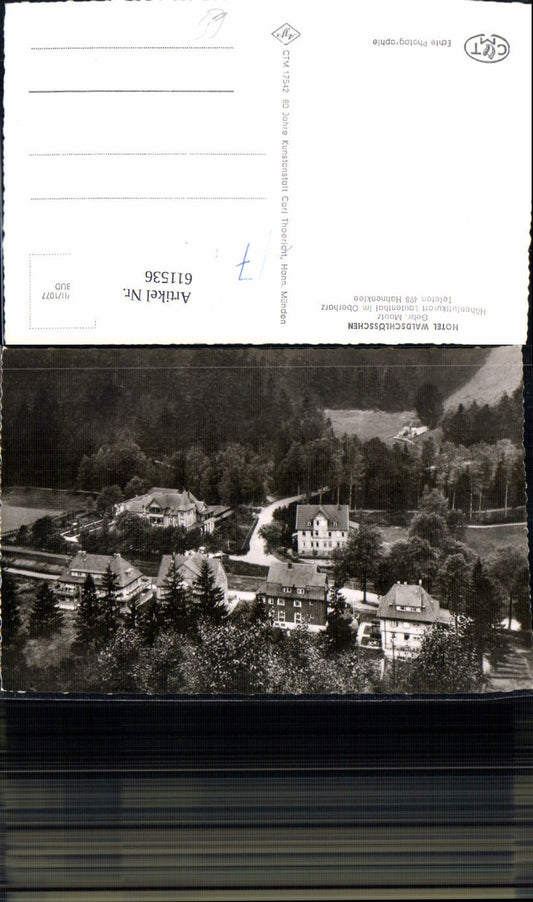611536,Foto Ak Lautenthal i. Oberharz Hotel Waldschlösschen