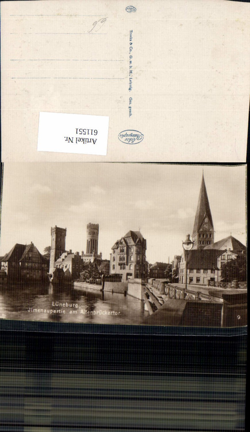 611551,Foto Ak Lüneburg Ilmenaupartie a. Altenbrückertor