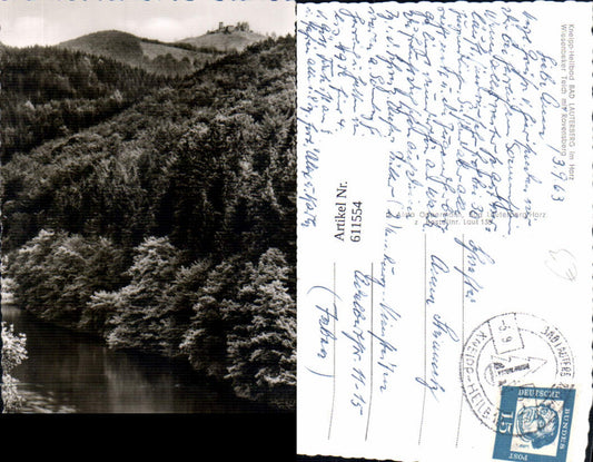 611554,Foto Ak Bad Lauterberg im Harz Wiesenbeker Teich m. Ravensburg Burg