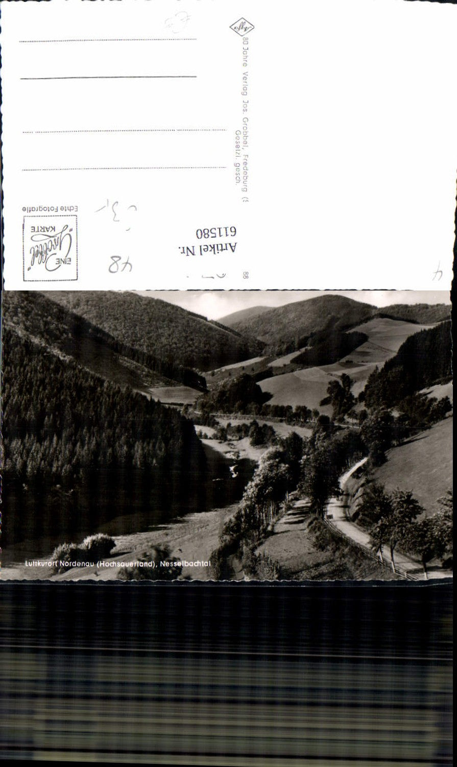 611580,Foto Ak Nordenau Hochsauerland Nesselbachtal Schmallenberg