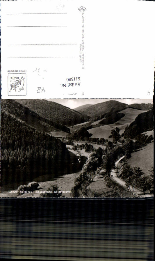 611580,Foto Ak Nordenau Hochsauerland Nesselbachtal Schmallenberg